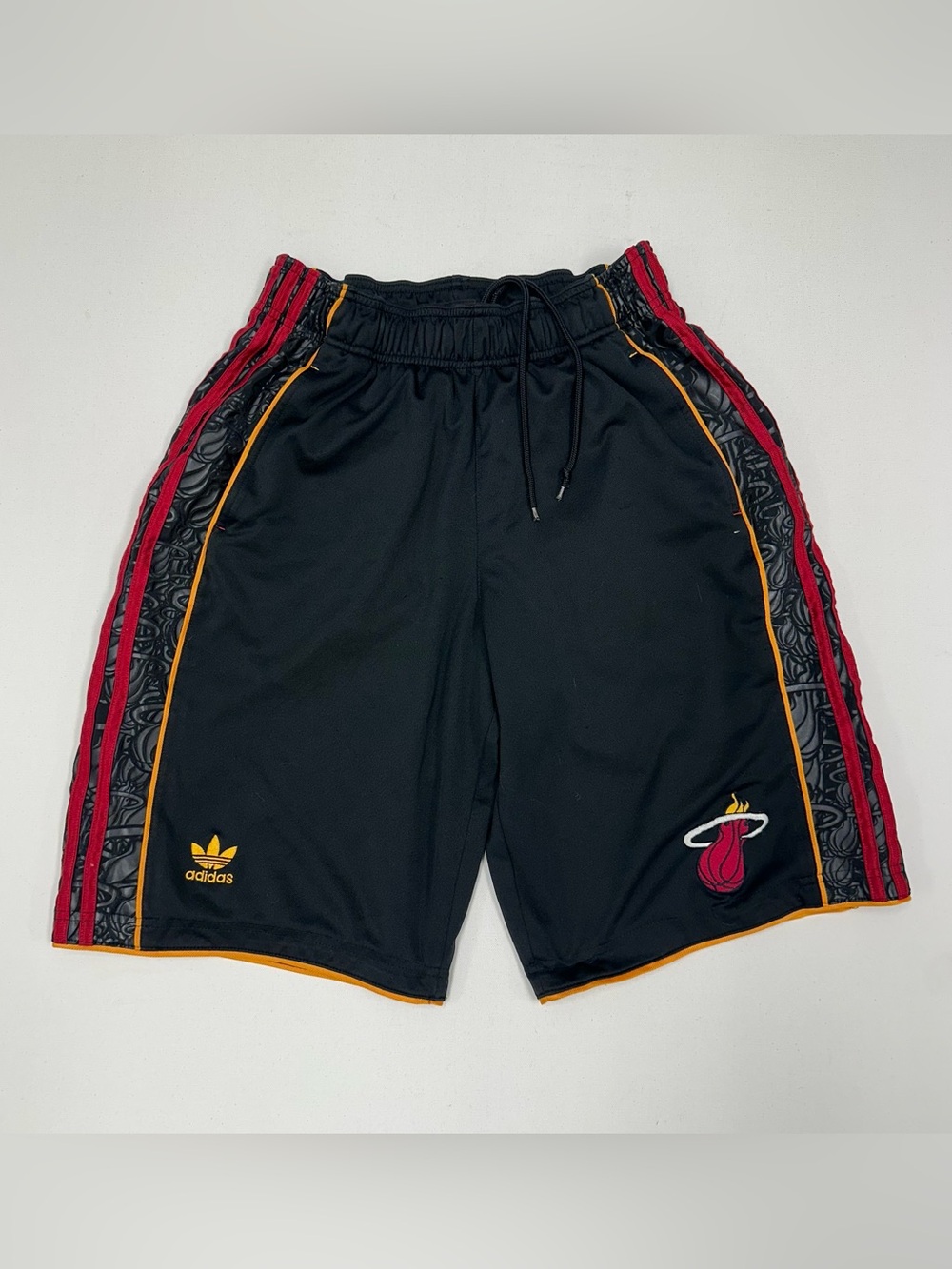 Adidas Miami Heat Basketball Shorts NBA Mesh Black Men’s Medium Gym Active Train
